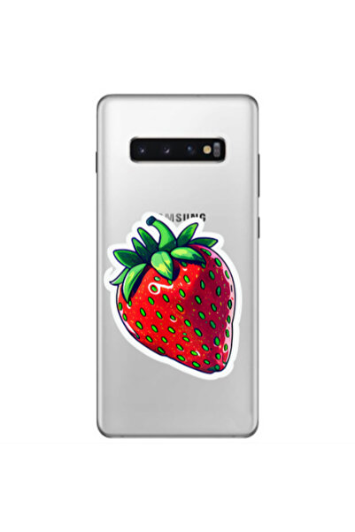 Other Samsung S10 Plus strawberry Transparent Silicone TPU Θήκη