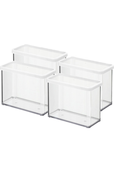 Rotho Recipient pentru dulciuri, înalt, 4x2.1l, LOFT, alb