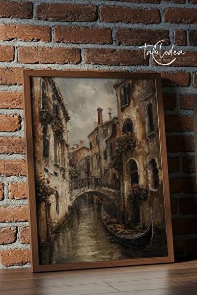tablodea Vintage Venice Canal Gondola Scenic Painting Td Oil Painting Classic...