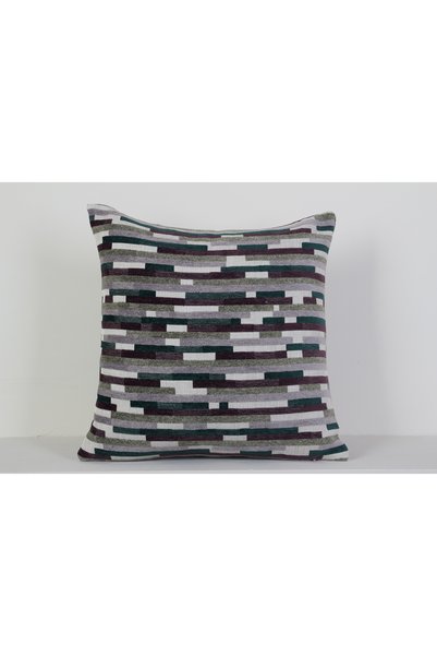 NisanurTerzi Modern Striped Geometric Pattern Decorative Throw Pillow Cover P...