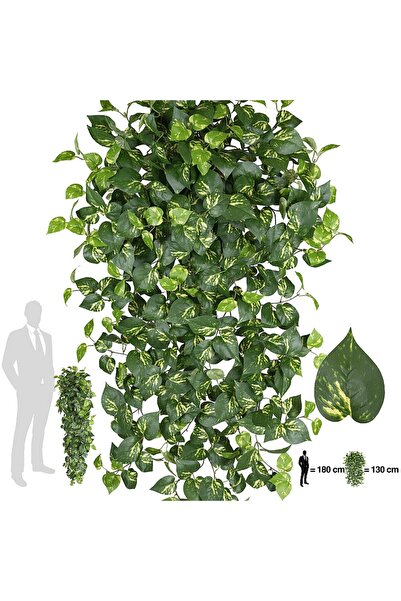 Roberto Rossi Scindapsus artificial 130 cm cu 570 frunze. verde - galben