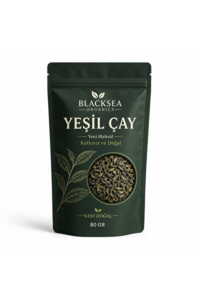 BlackSeaOrganics Yeşil Çay 80 Gr | Yeni Mahsül | Katkısız ve Doğal