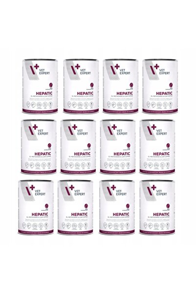 vet expert Hrană umedă veterinară pentru câini Hepatic cu pui 12x400g