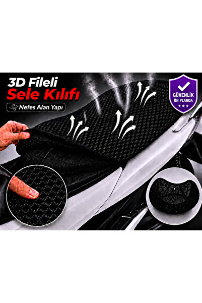 Vi Caro Asian as 150-12 Motorcycle Saddle Cover 3D Mesh Saddle Cover Breathab...