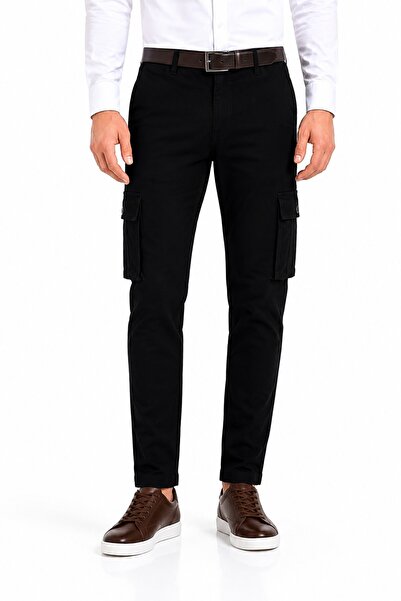 BAGLAN Men's Canvas Cargo Pocket Trousers Bgl-St05470
