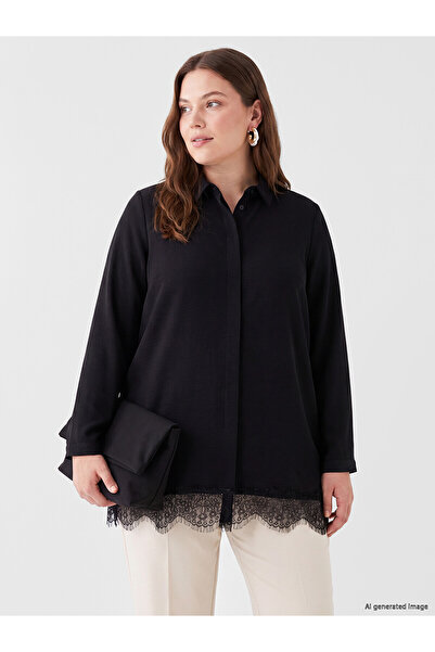 LC Waikiki Peak New Season Lace Detailed Women's Shirt Tunic