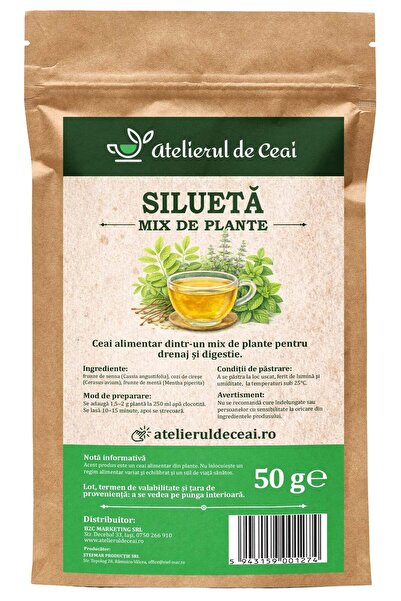 atelierul de ceai Ceai siluetă - mix de plante pentru drenaj și digestie