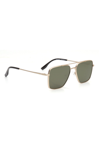 FASTRACK Polarized Sunglasses Gold Frame Brown Mirror Lens 57mm - M8033BR2PV