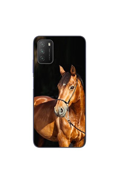 OEM Husa compatibila cu Xiaomi Poco M3 Silicon Gel Tpu Model Cal pe Fundal Negru