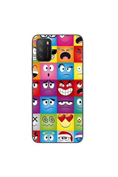 OEM Case compatible with Xiaomi Poco M3 Silicone Gel Tpu Pattern Funny Faces