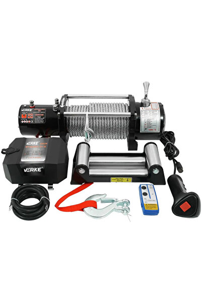 VERKE Electric winch, Verke, 12V, wireless remote control, V06036