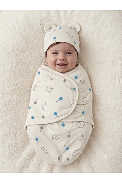 biyan collection %100 Pamuk Yazlık İnce Kumaş Kundak, 0-3 Ay Bebek İçin, Cırt...
