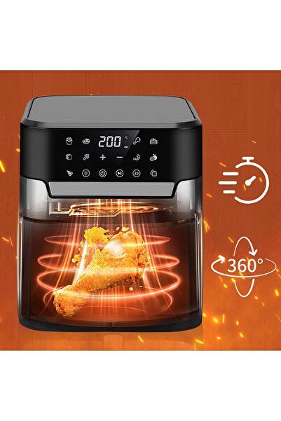 Kraft&dele Φριτέζα ζεστού αέρα 8 λίτρων, 2200W, Οθόνη LED, Kraft&Dele, KD4109