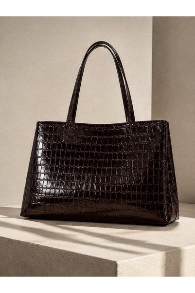 Marcc Bag Bordo Hakiki Deri Omuz Çantası