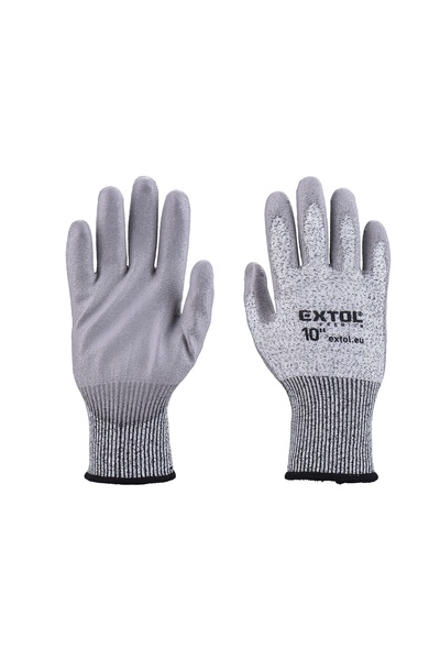 Extol Premium Cut-resistant gloves, EXTOL PREMIUM, 8856698, Size 10", PU coating