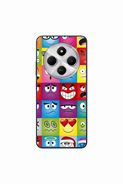 OEM Case compatible with Xiaomi Redmi 14C Silicone Gel Tpu Pattern Funny Faces