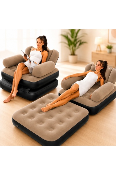 EMATTEIRO Inflatable Armchair, Pump Included, Use As Armchair Or Chaise Loung...