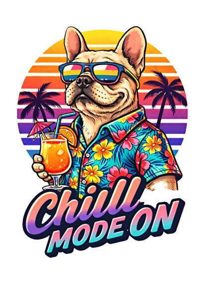 MegaSticker Chill Mode on Sticker Car, Motorcycle, Helmet, Laptop, Glass Stic...