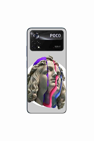 OEM Case compatible with Xiaomi Poco X4 Pro Silicone Gel Tpu Pattern Neon Ruins