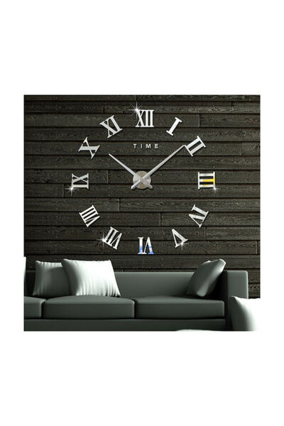 OEM Ρωμαϊκός Καθρέφτης DIY (Διάμετρος 12εκ.) Αντικέ Ρολόι Τοίχου Πλαστικό Αση...