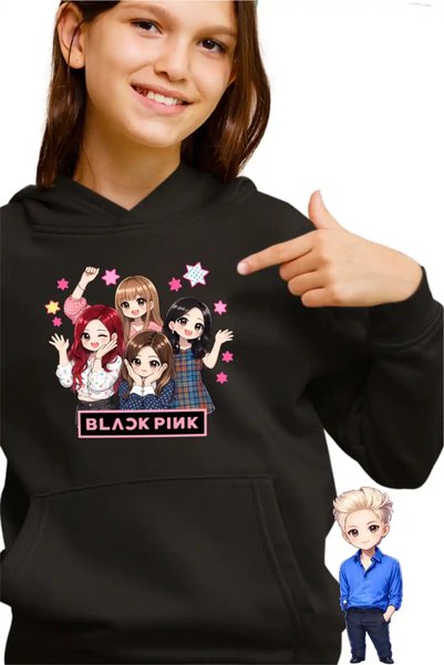 OEM Hanorac Copii Fete BlackPink Merch K-pop Korea