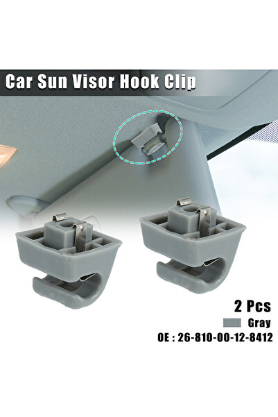 Choice 2pcs For Mercedes-Benz Car Sun Visor Hook Clip #26-810-00-12-8412 Sun ...