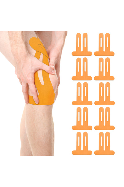 Choice6 Orange-10PCS 10PCS Kinesiology Tape for Knees Waterproof & Elastic Br...