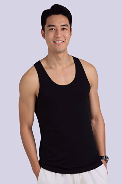 Loule Men's Cotton & Modal Casual Standard Length Undershirt - Soft & Breatha...