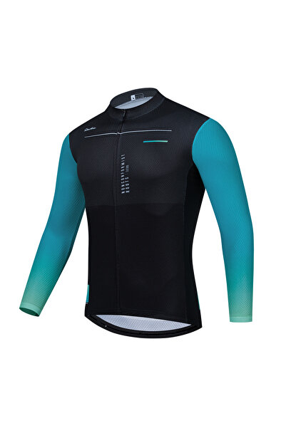 Choice8 L Blue Men's Raudax Top MTB Cycling Jacket Long Sleeve Jerseys for Tr...