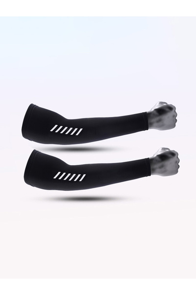 Choice7 L blcak 1 Pair Men's Lightweight Breathable Cooling Sports Sleeves Ic...
