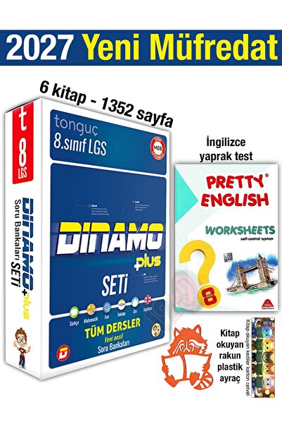 Tonguç Yayınları 8. Sınıf Dinamo 2027 Tüm Dersler Soru Bankası Set 6 Kitap İn...
