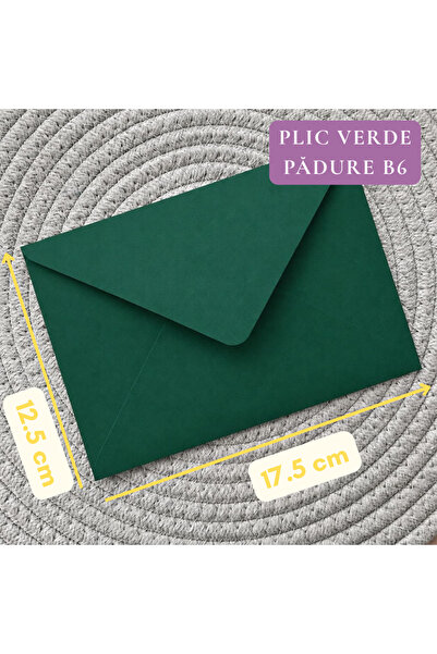 OEM 25 x Plic Verde Padure B6 120g/mp Pentru Invitatii Nunta sau Invitatii Bo...