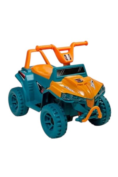 Leno Children's Electric Motorcycle With 6V Battery - Green & Orange