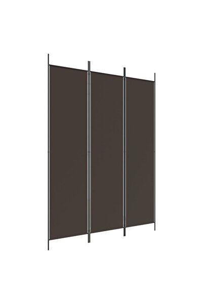 vidaxl Paravan de cameră cu 3 panouri, maro, 150x200 cm, textil