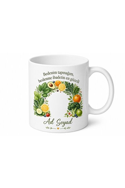 Tupya Gift World Nutrition Day Healthy Food Themed Special Design Porcelain M...