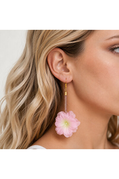 Bukiro Stone-Embellished Flower Dangle Earrings – Bohemian Summer Women's Ear...