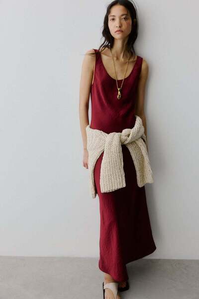 H&M Satin slip dress