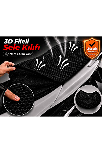Vi Caro Κάλυμμα σέλας μοτοσικλέτας Kanuni Resa 125 3D Mesh Κάλυμμα σέλας Αναπ...