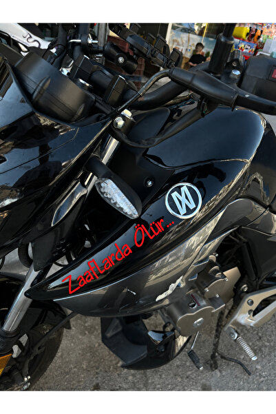 Mavera Stickers "Dies in the Flames..." Text 20 cm Sticker Label for Car-Moto...