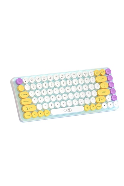 Xo Tastatura fara fir KB-12, 2.4G & Bluetooth 5.1, 85 tasta, tricolor, 322x12...