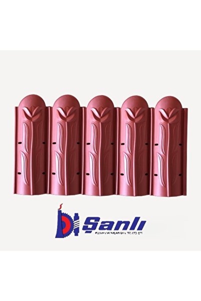 Lale Desenli Peyzaj Sınırlayıcı TUĞLA RENGİ