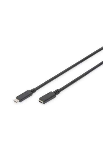 Digitus Assmann AK-300210-015-S USB Type-C Data Cable, 1.5 m, Extendable, Black