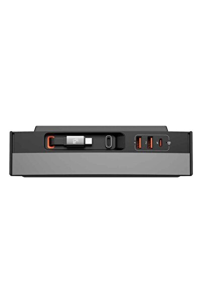 Baseus Hub stație de andocare auto T-Space pentru Tesla, 45W, Negru/Gri