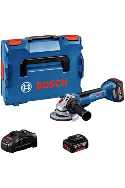 Bosch GWS 18V-10 P Ъглошлайф, 125 мм, 18V, 2x5.0Ah Li-Ion, L-Boxx, Безчетков