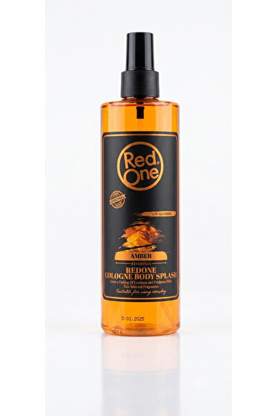 Red One كولونيا سبلاش للجسم، عطر العنبر، 70% كحول، مناسب للاستخدام اليومي