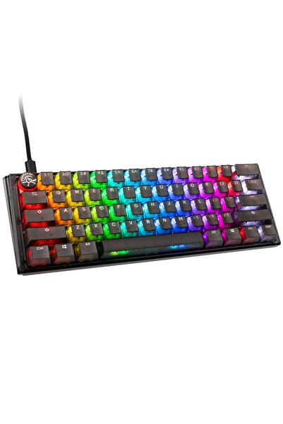 Ducky Ένα πληκτρολόγιο gaming 3 Aura Mini, Φωτισμός RGB, Ενσύρματο USB, Cherr...