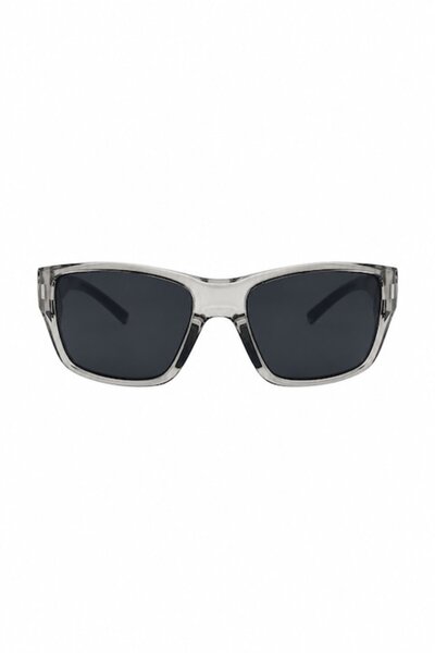 Globalport Retail Ochelari de soare sport polarizați pentru bărbați, UV400, ramă transparentă, lentile fumurii, pentru ciclism, alergare și activități în aer liber