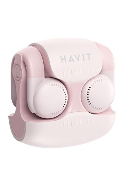 Havit OWS907 Bluetooth 5.3 Căști intraauriculare TWS cu control tactil, Roz