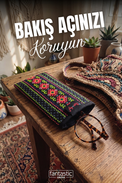 FANTASTIC Kilim tkanina za naočare sa uzorkom - Boho stil zaštićenog kontejne...