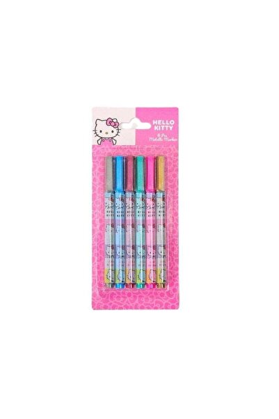 SANRIO Hello Kitty Look At My Ribbon Metallic Marker 6Pc Set